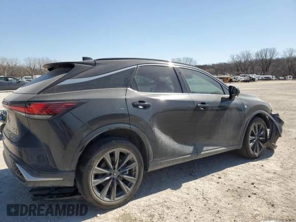 2023 Lexus RX with VIN 2T2BAMCA6PC016958, listed as a Copart auction lot 48016205 with 30,044 mi miles and Salvage Title. Bid and sale history available at carsss.com. Image 3.