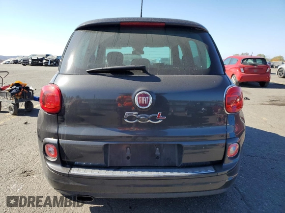 2015 FIAT 500L Lounge with VIN ZFBCFACH1FZ034734, listed as a Copart auction lot 76789884 with 43,415 mi miles and Salvage Title. Bid and sale history available at carsss.com. Image 6.