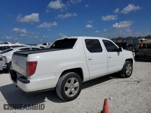 2010 Honda Ridgeline RTL with VIN 5FPYK1F51AB011041, listed as a Copart auction lot 77210844 with 81,265 mi miles and Salvage Title. Bid and sale history available at carsss.com. Image 3.