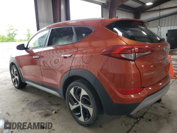 2017 Hyundai Tucson Limited z VIN KM8J3CA21HU337063, wystawiony jako Copart lot #58719365 z przebiegiem 154 304 mil mil oraz Czysty tytuł • Clean title. Historia ofert i sprzedaży dostępna na DreamBid. Obrazek 2.