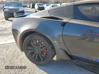 2017 Chevrolet Corvette Z06 2LZ with VIN 1G1YS2D64H5606898, listed as a Copart auction lot 42851965 with 22,327 mi miles and Salvage Title. Bid and sale history available at carsss.com. Image 10.