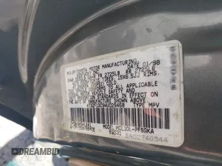 1998 Toyota Sienna LE with VIN 4T3ZF13C9WU029468, listed as a IAAI auction lot 42199057 with Not provided miles and . Bid and sale history available at DreamBid. Image 9.