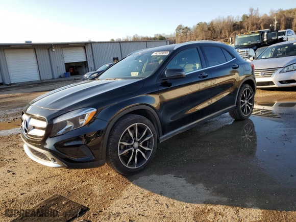 2016 Mercedes-Benz GLA with VIN WDCTG4EB1GJ256110, listed as a Copart auction lot 42338895 with 130,400 mi miles and Salvage Title. Bid and sale history available at carsss.com. Image 1.