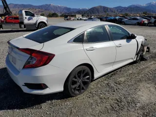 2020 Honda Civic Sedan Sport with VIN 19XFC2F80LE212340, listed as a Copart auction lot 48358685 with 31,596 mi miles and Salvage Title. Bid and sale history available at carsss.com. Image 3.
