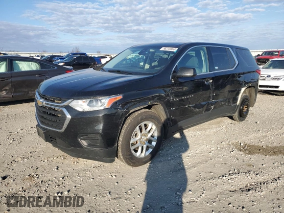 2020 Chevrolet Traverse LS with VIN 1GNEVLKW3LJ115532, listed as a Copart auction lot 86218864 with 146,204 mi miles and Salvage Title. Bid and sale history available at carsss.com. Image 1.