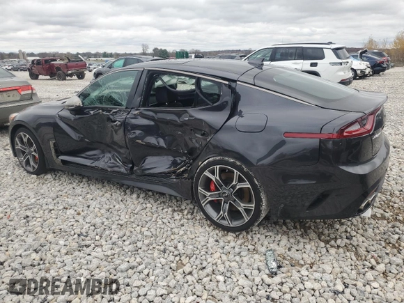 2019 Kia Stinger GT1 with VIN KNAE45LC0K6054506, listed as a Copart auction lot 79434114 with 29,497 mi miles and Non Repairable. Bid and sale history available at carsss.com. Image 2.