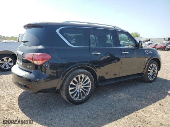 2015 Infiniti QX80 with VIN JN8AZ2NF5F9570300, listed as a Copart auction lot 52097215 with 158,633 mi miles and Clean Title. Bid and sale history available at carsss.com. Image 3.