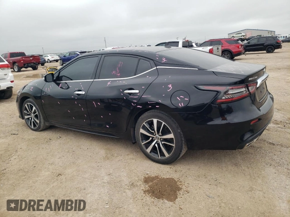 2021 Nissan Maxima SV with VIN 1N4AA6CV7MC514093, listed as a Copart auction lot 53454705 with 99,428 mi miles and Salvage title. Bid and sale history available at DreamBid. Image 2.