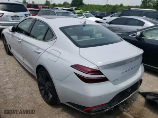 2022 Genesis G70 3.3T with VIN KMTG54TE0NU096826, listed as a Copart auction lot 60146083 with 22,414 mi miles. Bid and sale history available at carsss.com. Image 2.