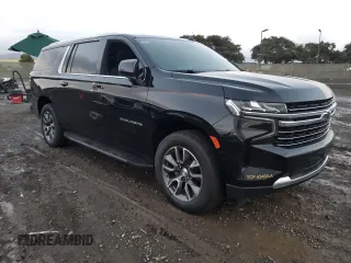 2023 Chevrolet Suburban LT with VIN 1GNSCCKD5PR187072, listed as a Copart auction lot 81992853 with 21,273 mi miles and Salvage Title. Bid and sale history available at DreamBid. Image 4.