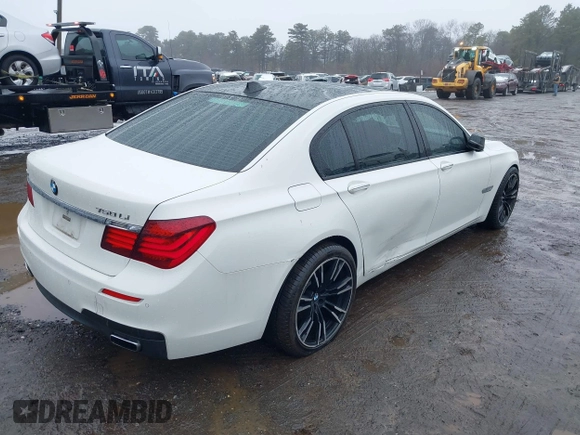 2015 BMW 7 Series 750Li xDrive with VIN WBAYF8C5XFD655174, listed as a IAAI auction lot 41480525 with 79,238 mi miles and . Bid and sale history available at carsss.com. Image 6.