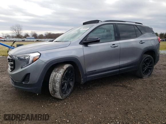 2020 GMC Terrain SLE with VIN 3GKALMEV5LL294370, listed as a Copart auction lot 49858995 with 61,264 mi miles and Salvage Title. Bid and sale history available at DreamBid. Image 1.