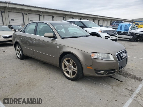 2007 Audi A4 2.0T with VIN WAUDF78E87A118419, listed as a Copart auction lot 50788785 with 171,703 mi miles and Salvage Title. Bid and sale history available at carsss.com. Image 4.