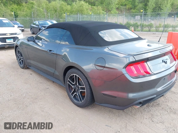 2018 Ford Mustang EcoBoost Premium with VIN 1FATP8UHXJ5117800, listed as a IAAI auction lot 42232395 with 54,632 mi miles and . Bid and sale history available at DreamBid. Image 3.
