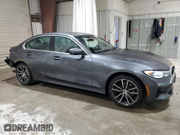 2021 BMW 3 Series 330i xDrive with VIN 3MW5R7J08M8C13628, listed as a Copart auction lot 48145365 with 48,457 mi miles and Salvage Title. Bid and sale history available at carsss.com. Image 4.