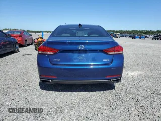 2015 Hyundai Genesis 3.8L with VIN KMHGN4JE9FU100015, listed as a Copart auction lot 53391925 with Not Provided miles and Salvage Title. Bid and sale history available at carsss.com. Image 6.