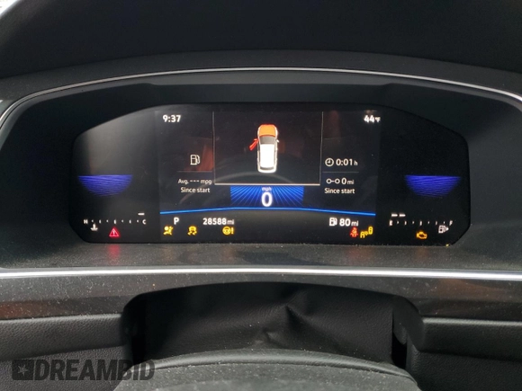2023 Volkswagen Tiguan S with VIN 3VVRB7AX0PM107824, listed as a Copart auction lot 83444374 with 28,588 mi miles and Salvage title. Bid and sale history available at DreamBid. Image 9.