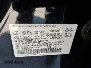 2018 Acura MDX z VIN 5J8YD3H3XJL009331, wystawiony jako Copart lot #57244745 z przebiegiem 119 794 mil mil oraz Nie do naprawy • Non repairable. Historia ofert i sprzedaży dostępna na DreamBid. Obrazek 13.