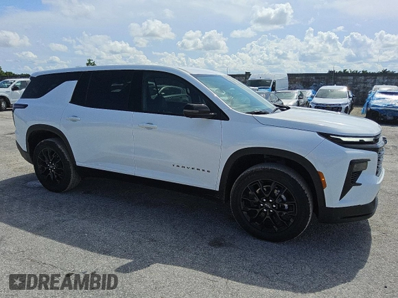 2024 Chevrolet Traverse FWD LS with VIN 1GNEREKSXRJ244535, listed as a Copart auction lot 61941725 with 317 mi miles and Clean title. Bid and sale history available at DreamBid. Image 4.