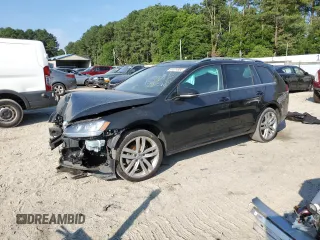 2015 Volkswagen Golf SportWagen TDI SEL with VIN 3VWCA7AU9FM511780, listed as a Copart auction lot 61074554 with 137,670 mi miles and Salvage Title. Bid and sale history available at carsss.com. Image 1.