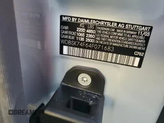 2004 Mercedes-Benz SL 55/63 AMG с VIN WDBSK74F64F071683, выставлен на аукционе Copart как лот 75084534 с пробегом Не указан миль и Списание • Salvage title. История ставок и продаж доступна на DreamBid. Изображение 13.