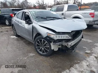 2017 Acura TLX V6 w/Technology Pkg with VIN 19UUB2F52HA007064, listed as a IAAI auction lot 41270624 with 55,509 mi miles. Bid and sale history available at carsss.com. Image 1.