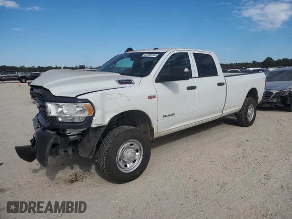 2021 Ram 2500 Tradesman with VIN 3C6UR5HJ1MG582118, listed as a Copart auction lot 83188764 with 43,212 mi miles and Salvage title. Bid and sale history available at DreamBid. Image 1.