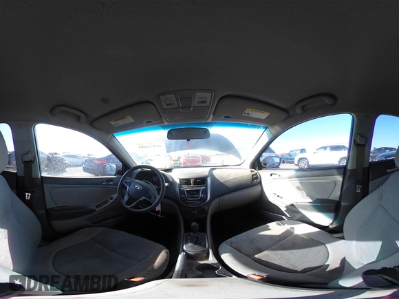 2015 Hyundai Accent GLS with VIN KMHCT4AE5FU907085, listed as a IAAI auction lot 41844688 with 156,384 mi miles. Bid and sale history available at carsss.com. Image 18.