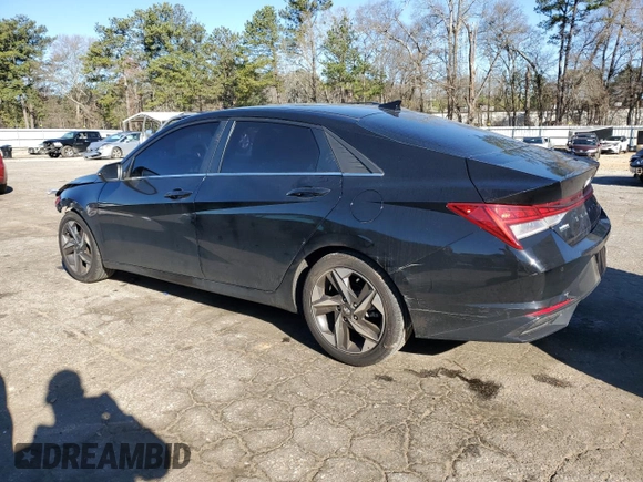 2021 Hyundai Elantra Limited with VIN 5NPLP4AG2MH030010, listed as a Copart auction lot 49038605 with 85,198 mi miles and Salvage Title. Bid and sale history available at DreamBid. Image 2.