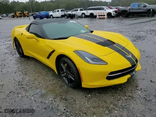 2014 Chevrolet Corvette Stingray 2LT with VIN 1G1YD3D76E5118394, listed as a Copart auction lot 79616994 with 0 mi miles and Salvage Title. Bid and sale history available at carsss.com. Image 13.