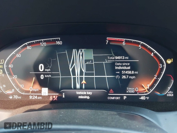 2020 BMW 3 Series 330i xDrive with VIN 3MW5R7J08L8B05749, listed as a IAAI auction lot 42090208 with 94,913 mi miles and . Bid and sale history available at DreamBid. Image 7.