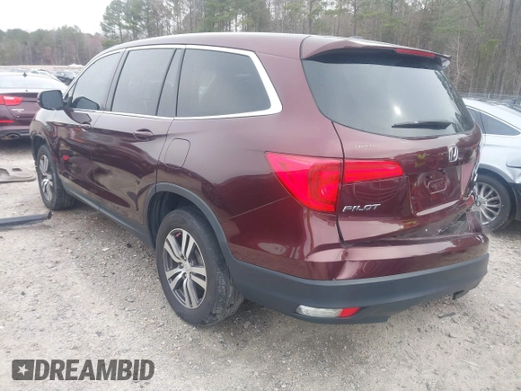 2016 Honda Pilot EX-L with VIN 5FNYF6H52GB109351, listed as a IAAI auction lot 41735131 with 125,604 mi miles. Bid and sale history available at carsss.com. Image 3.