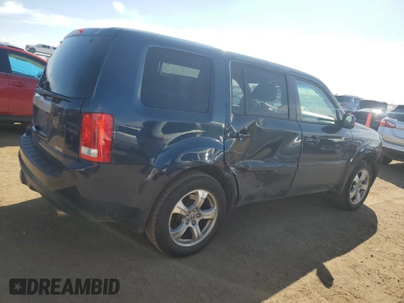 2012 Honda Pilot EX-L with VIN 5FNYF4H67CB018499, listed as a Copart auction lot 53395515 with 219,816 mi miles and Salvage Title. Bid and sale history available at carsss.com. Image 3.