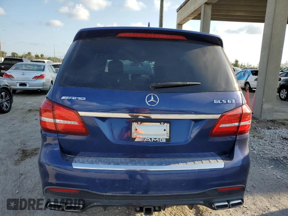 2017 Mercedes-Benz GLS with VIN 4JGDF7FE4HA879239, listed as a Copart auction lot 52265583 with 61,247 mi miles. Bid and sale history available at carsss.com. Image 6.