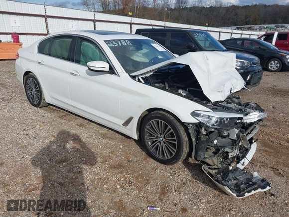 2018 BMW 5 Series 530i with VIN WBAJA5C5XJWA56855, listed as a IAAI auction lot 41128814 with Not Provided miles and . Bid and sale history available at DreamBid. Image 1.