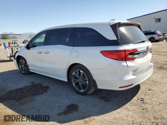 2022 Honda Odyssey Elite z VIN 5FNRL6H91NB009531, wystawiony jako Copart lot #54019135 z przebiegiem 77 822 mil mil oraz Szkoda całkowita • Salvage title. Historia ofert i sprzedaży dostępna na DreamBid. Obrazek 2.