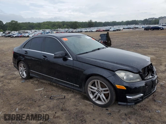 2013 Mercedes-Benz C 300 Sport with VIN WDDGF8AB1DA730680, listed as a Copart auction lot 60619285 with 223,869 mi miles and Salvage title. Bid and sale history available at DreamBid. Image 4.