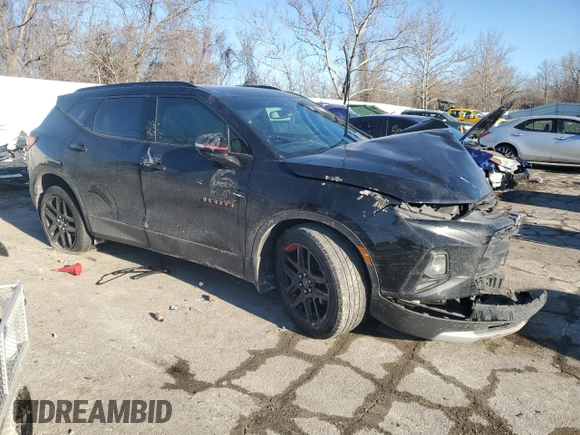 2021 Chevrolet Blazer LT with VIN 3GNKBDR45MS533533, listed as a Copart auction lot 46600745 with 131,778 mi miles and Salvage title. Bid and sale history available at DreamBid. Image 4.