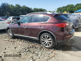 2017 Infiniti QX50 with VIN JN1BJ0RR6HM411188, listed as a Copart auction lot 62500415 with 21,534 mi miles and Salvage title. Bid and sale history available at DreamBid. Image 2.