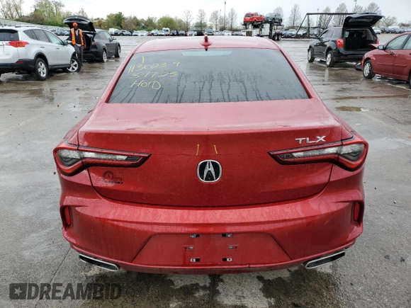 2021 Acura TLX Technology with VIN 19UUB5F42MA008752, listed as a Copart auction lot 51679665 with Not provided miles and Salvage title. Bid and sale history available at DreamBid. Image 6.