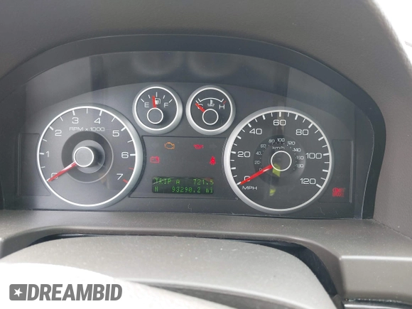 2009 Ford Fusion SEL with VIN 3FAHP08129R179740, listed as a IAAI auction lot 42114444 with 93,290 mi miles. Bid and sale history available at carsss.com. Image 7.