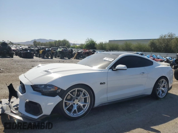 2019 Ford Mustang GT with VIN 1FA6P8CF3K5106281, listed as a Copart auction lot 59230645 with 76,999 mi miles and Salvage title. Bid and sale history available at DreamBid. Image 1.