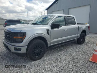 2024 Ford F-150 XLT with VIN 1FTEW3LP1RFB36162, listed as a Copart auction lot 50178285 with 2,118 mi miles and Salvage Title. Bid and sale history available at carsss.com. Image 1.