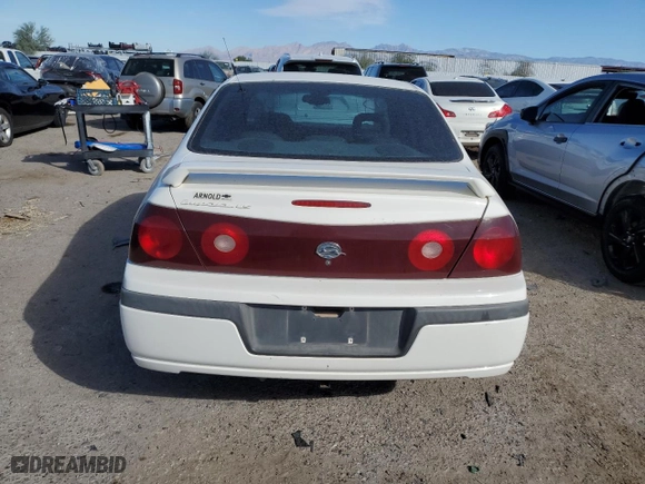 2001 Chevrolet Impala LS with VIN 2G1WH55K019324561, listed as a Copart auction lot 75870074 with 0 mi miles and Salvage Title. Bid and sale history available at carsss.com. Image 6.
