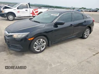 2017 Honda Civic LX with VIN 19XFC2F59HE038619, listed as a Copart auction lot 53028565 with 107,971 mi miles and Salvage title. Bid and sale history available at DreamBid. Image 1.