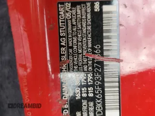 2003 Mercedes-Benz SLK 320 z VIN WDBKK65F93F271366, wystawiony jako Copart lot #81280154 z przebiegiem 186 333 mil mil oraz Szkoda całkowita • Salvage title. Historia ofert i sprzedaży dostępna na DreamBid. Obrazek 12.