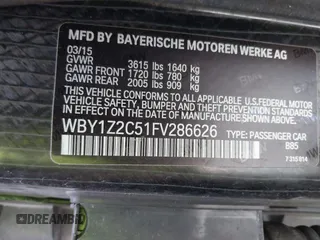 2015 BMW i3 z VIN WBY1Z2C51FV286626, wystawiony jako IAAI lot #41948522 z przebiegiem 106 060 mil mil oraz . Historia ofert i sprzedaży dostępna na DreamBid. Obrazek 9.