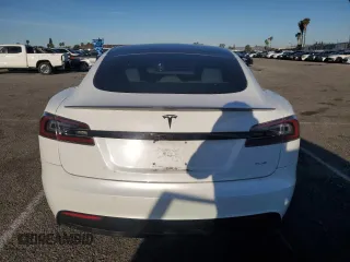 2022 Tesla Model S Plaid with VIN 5YJSA1E66NF467523, listed as a Copart auction lot 49731225 with Not Provided miles and Salvage Title. Bid and sale history available at DreamBid. Image 6.