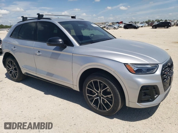2023 Audi SQ5 Premium Plus with VIN WA1B4AFY0P2143894, listed as a Copart auction lot 59869514 with 10,606 mi miles and Salvage Title. Bid and sale history available at carsss.com. Image 4.