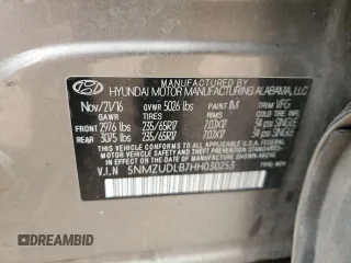 2017 Hyundai Santa Fe 2.4L z VIN 5NMZUDLB7HH030253, wystawiony jako Copart lot #51302445 z przebiegiem 136 074 mil mil oraz Szkoda całkowita • Salvage title. Historia ofert i sprzedaży dostępna na DreamBid. Obrazek 14.